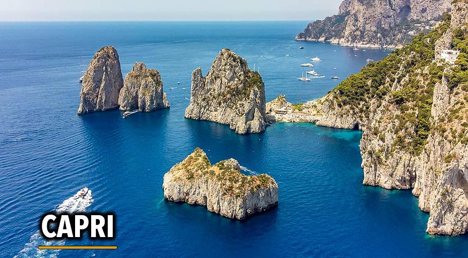Picturesque cliff view near Thermal Spring of Sorgeto Bay, Ischia Island, Italy.